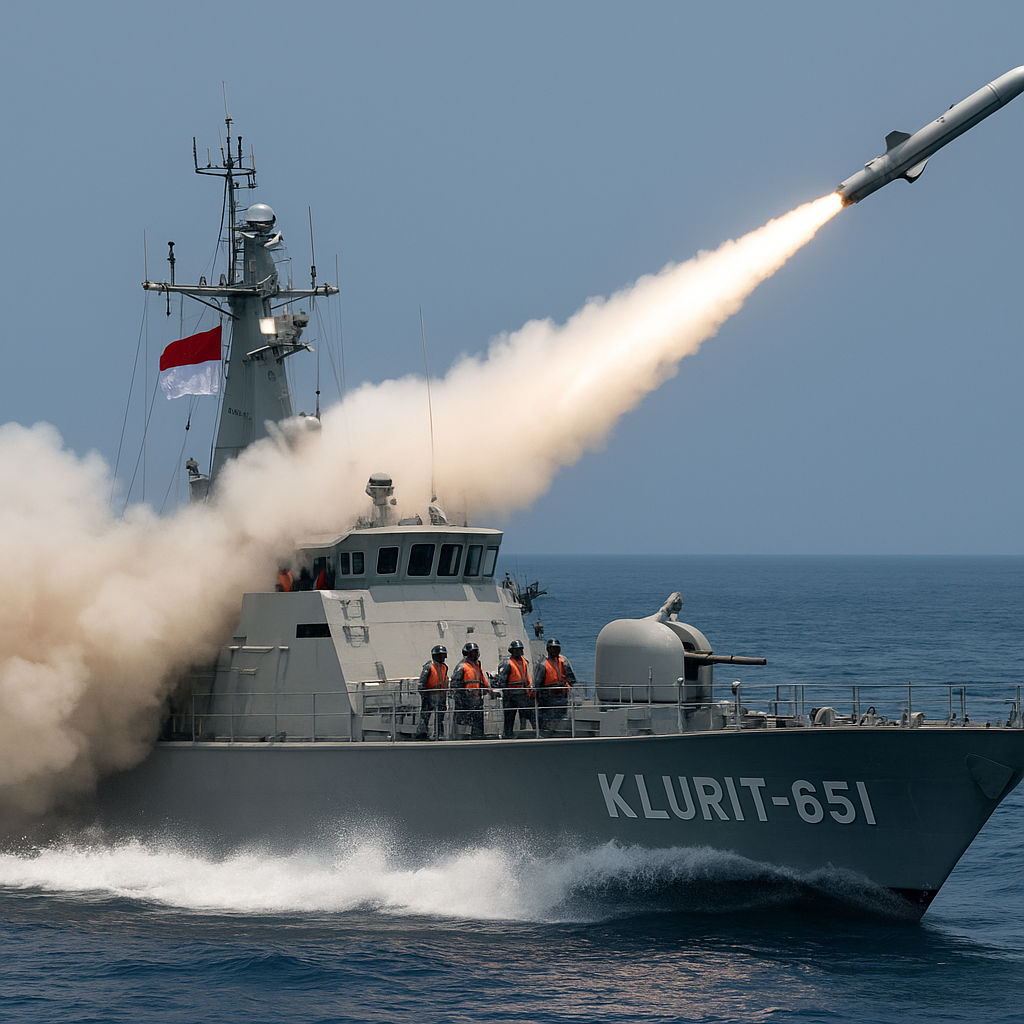 Rudal Astra Pindad Diluncurkan dari Kapal Cepat Rudal Kelas Clurit, TKDN 72%