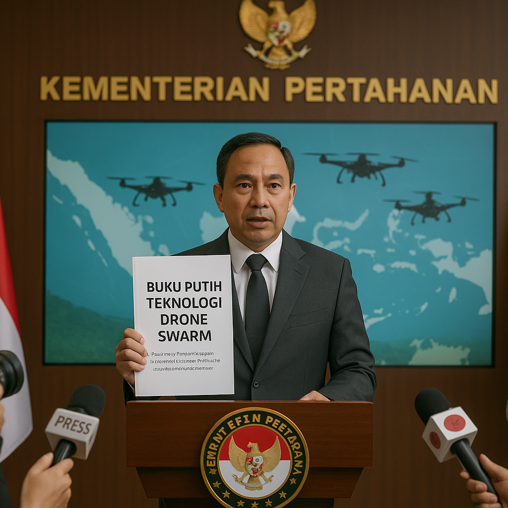 Kementerian Pertahanan Rilis Buku Putih Teknologi Drone Swarm untuk Asymmetric Warfare