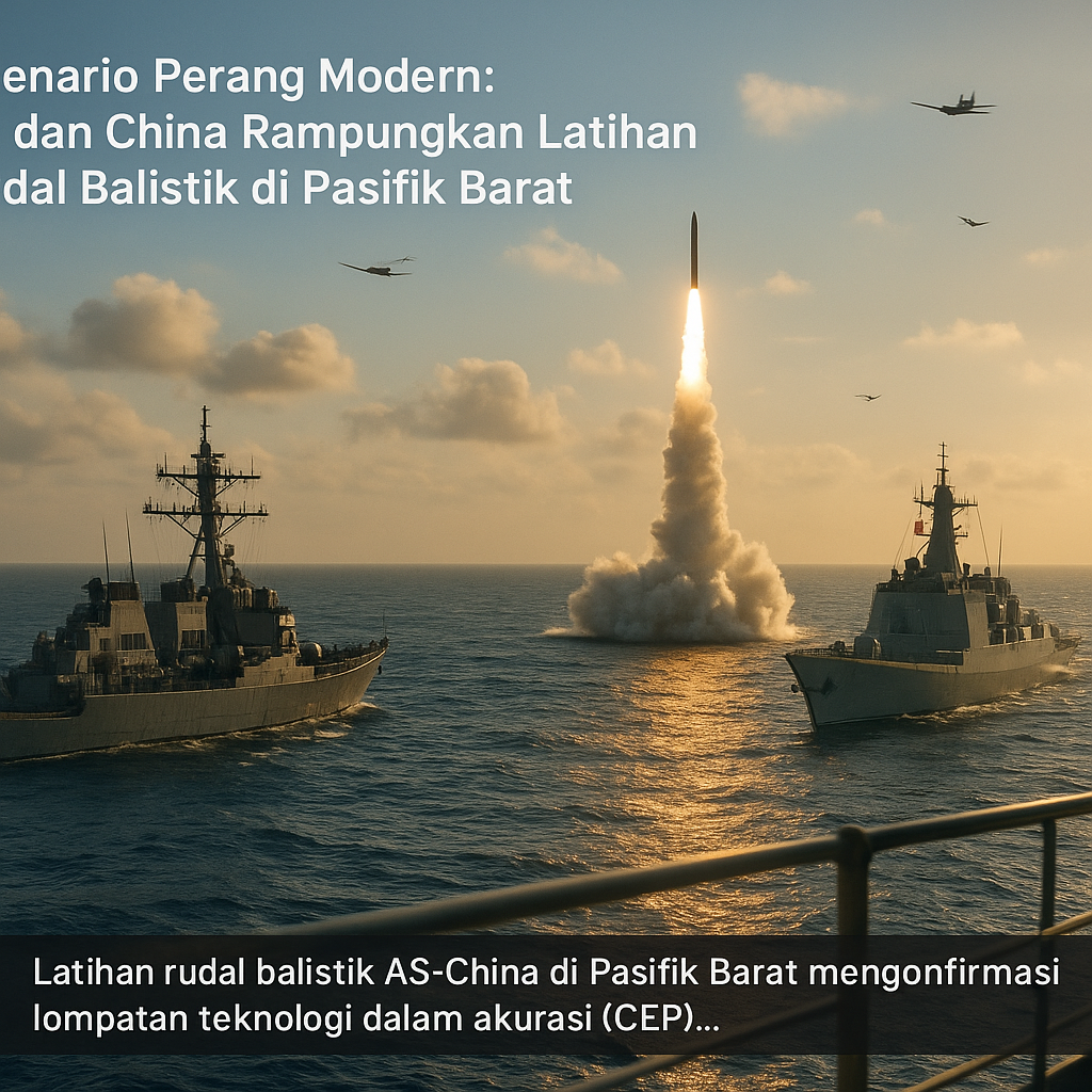 Skenario Perang Modern: AS dan China Rampungkan Latihan Rudal Balistik di Pasifik Barat