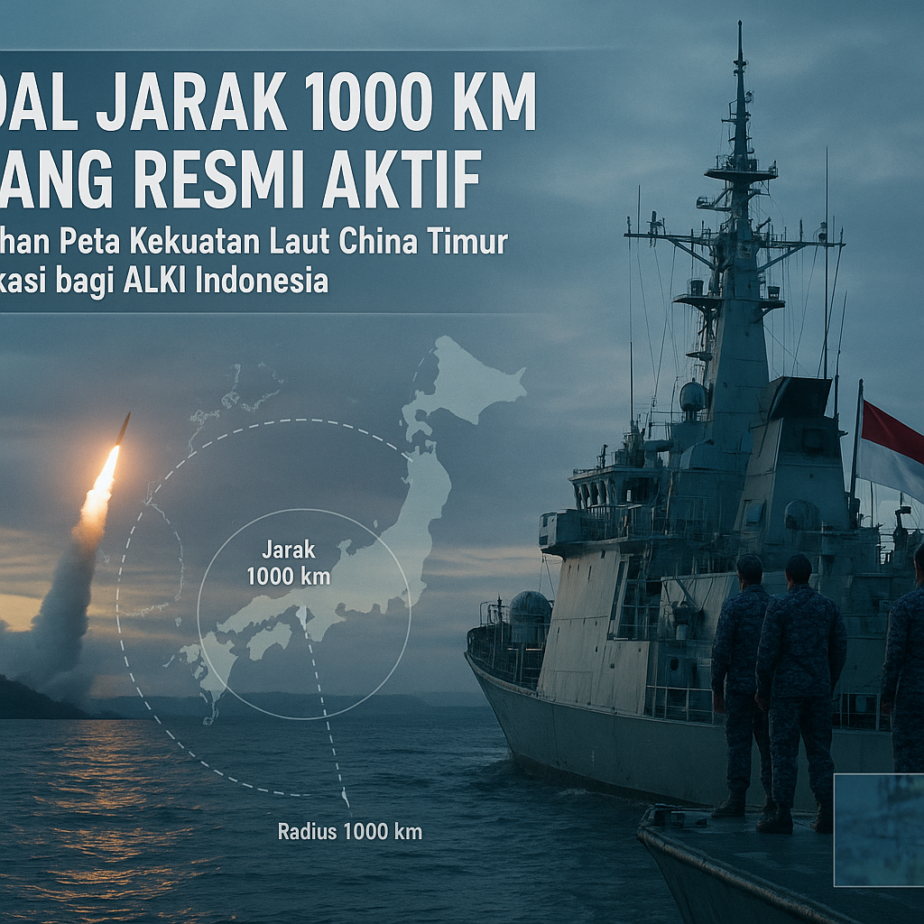 Rudal Jarak 1000 Km Jepang Resmi Aktif, Perubahan Peta Kekuatan Laut China Timur dan Implikasi bagi ALKI Indonesia