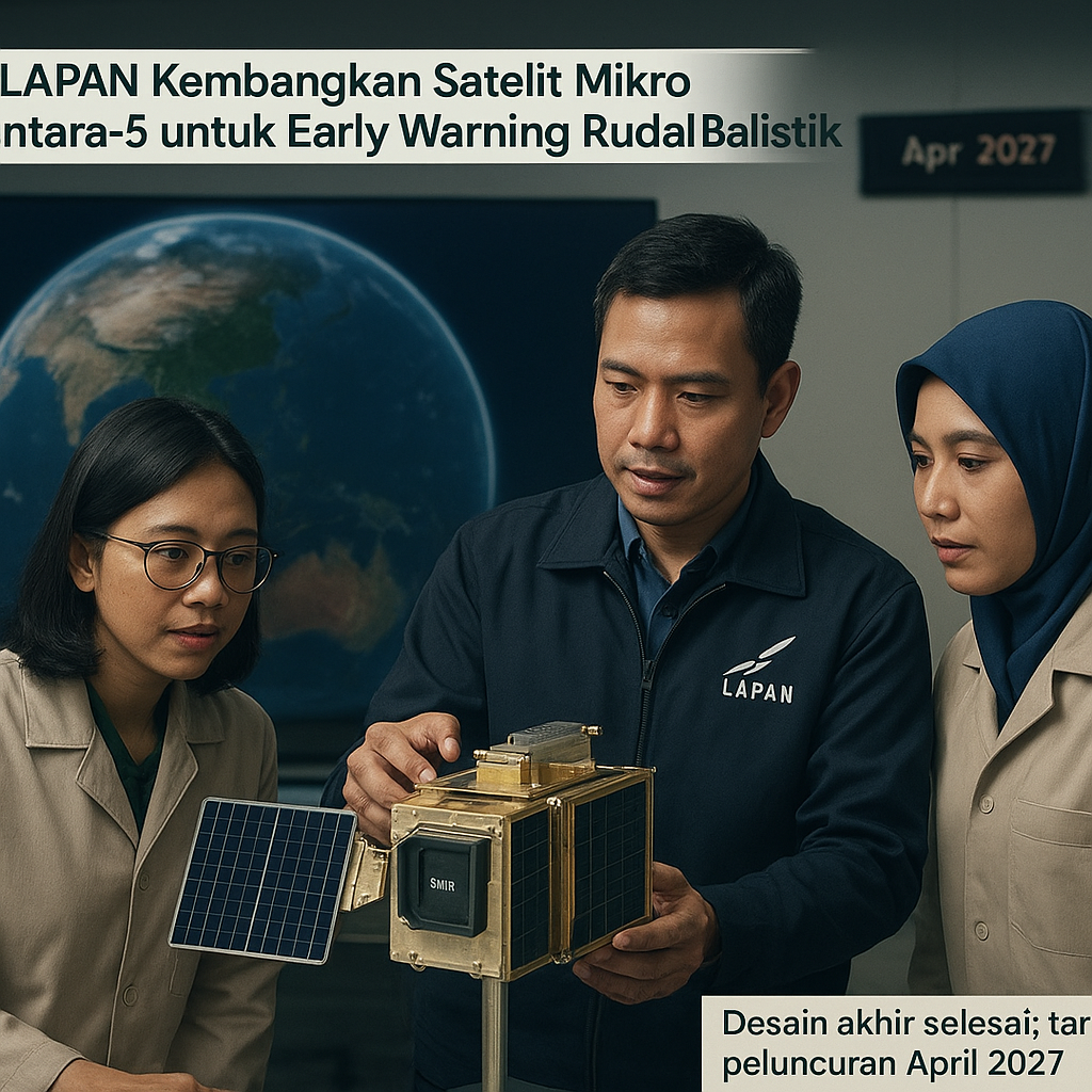 Riset LAPAN Kembangkan Satelit Mikro Nusantara-5 untuk Early Warning Rudal Balistik