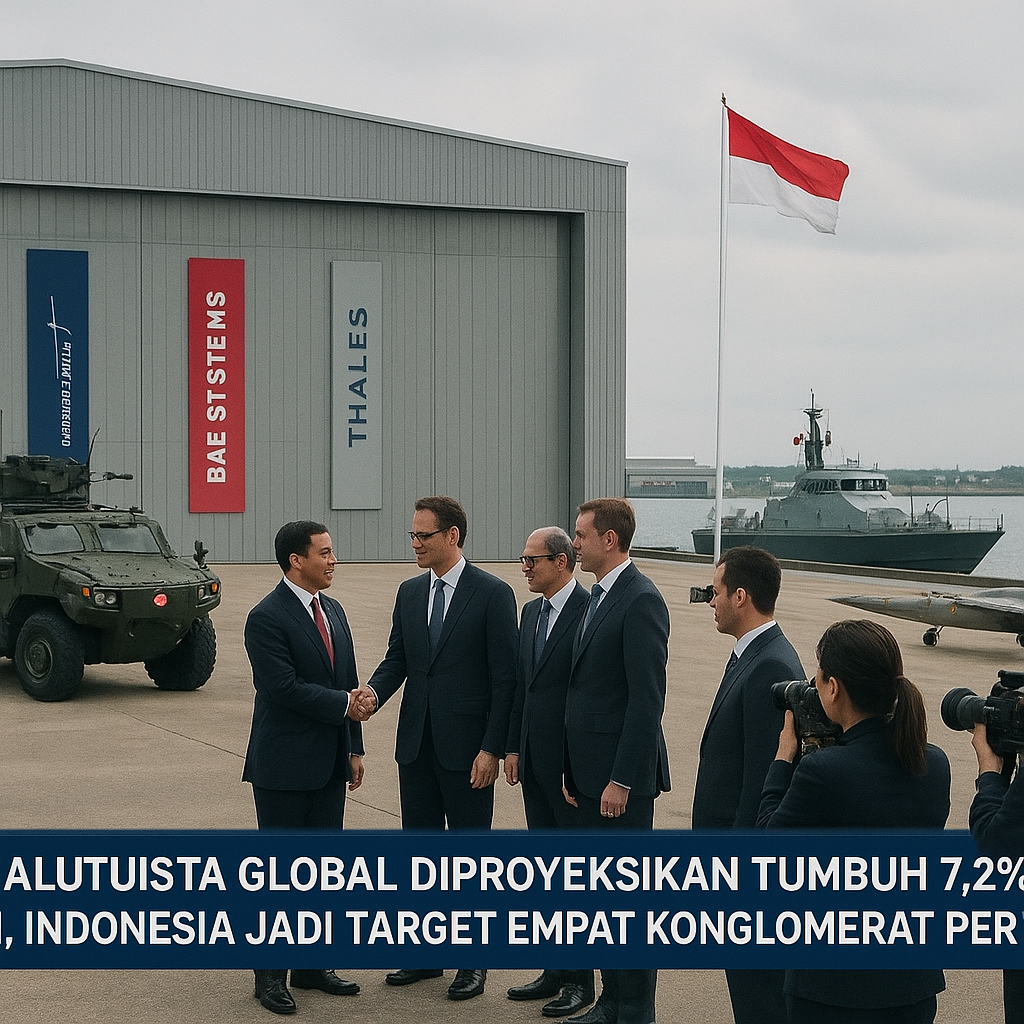 Pasar Alutsista Global Diproyeksikan Tumbuh 7,2% per Tahun, Indonesia Jadi Target Empat Konglomerat Pertahanan