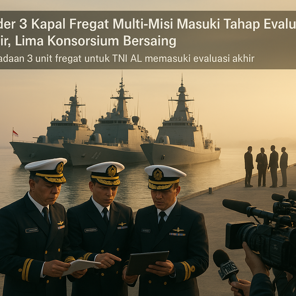 Tender 3 Kapal Fregat Multi-Misi Masuki Tahap Evaluasi Akhir, Lima Konsorsium Bersaing