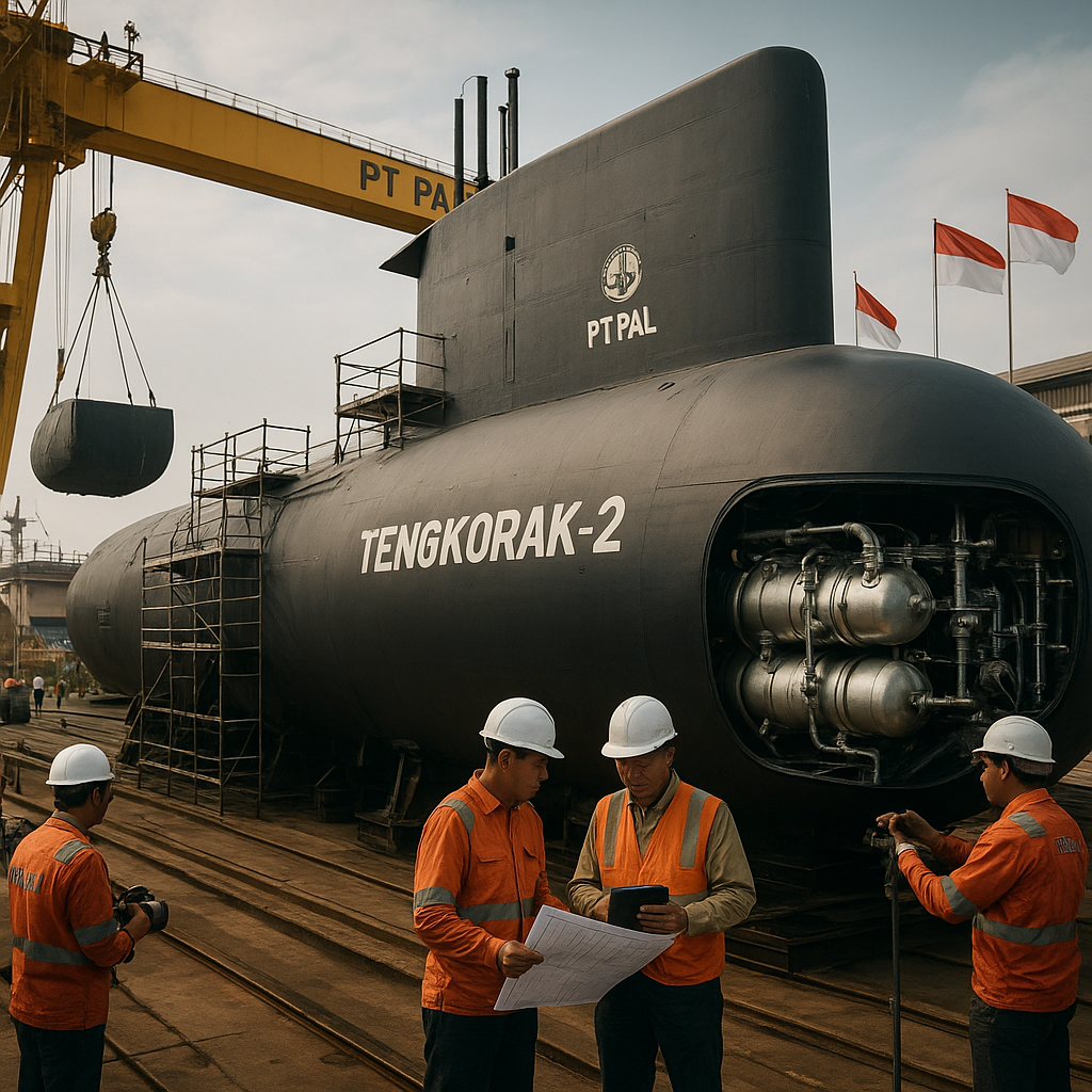 PT PAL Mulai Konstruksi Kapal Selam Tengkorak-2 dengan Propulsi AIP Terintegrasi