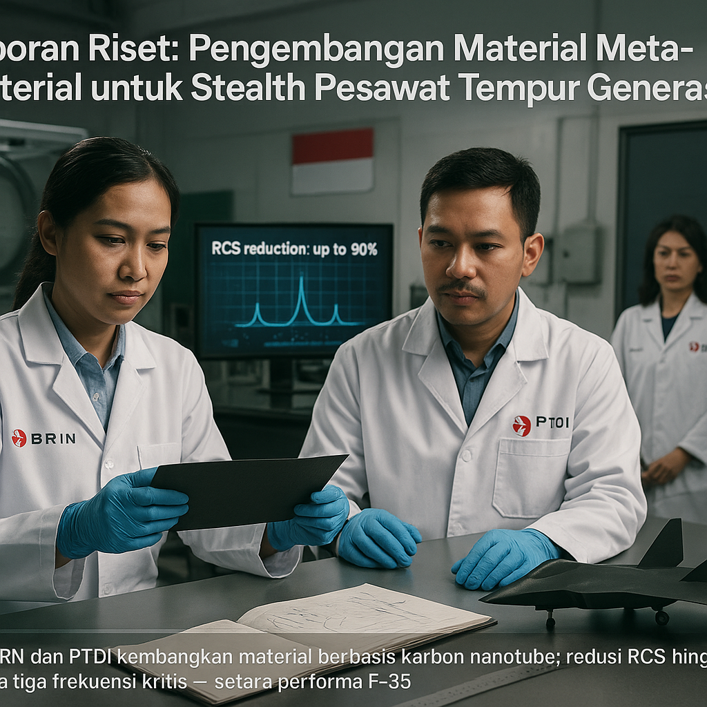Laporan Riset: Pengembangan Material Meta-Material untuk Stealth Pesawat Tempur Generasi Baru