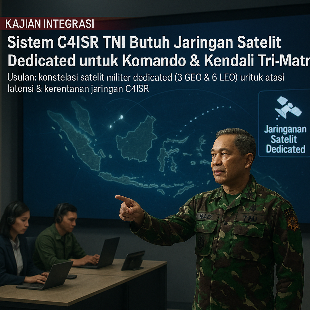 Kajian Integrasi: Sistem C4ISR TNI Butuh Jaringan Satelit Dedicated untuk Komando & Kendali Tri-Matra