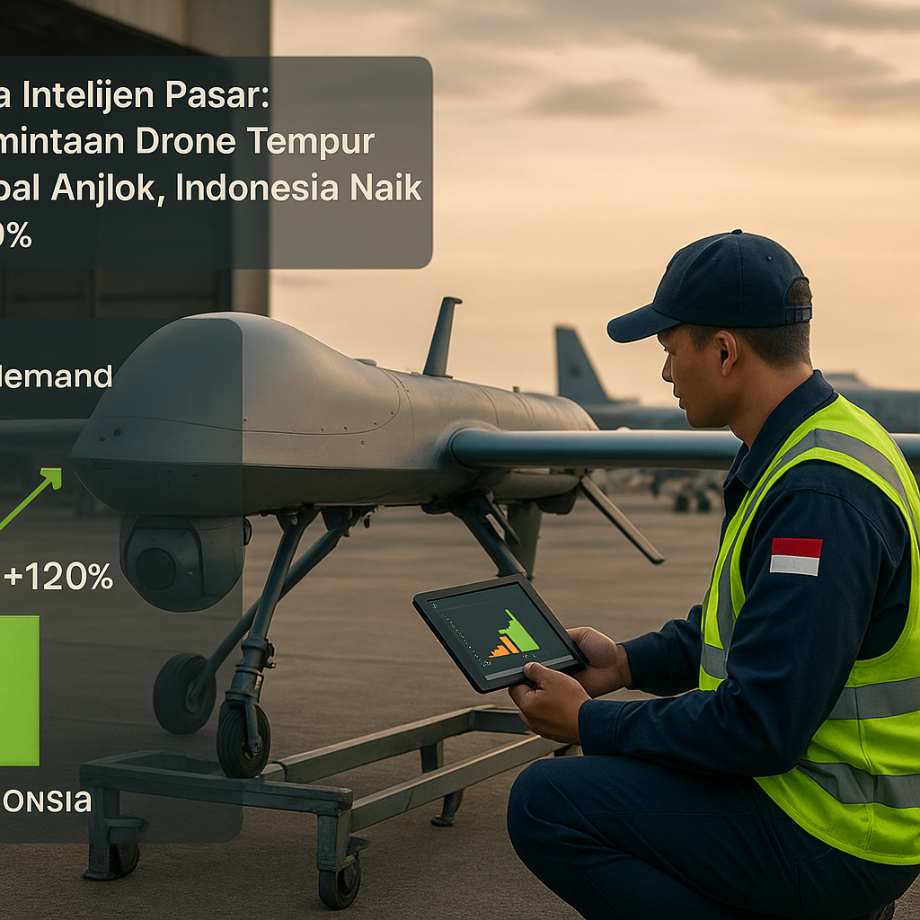 Data Intelejen Pasar: Permintaan Drone Tempur Global Anjlok, Indonesia Justru Naik 120%