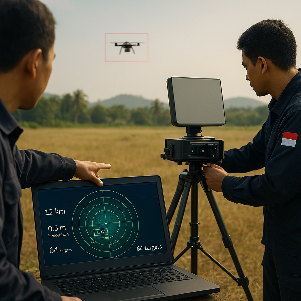 Riset LAPAN-BRIN Kembangkan Radar FMCW Ka-Band untuk Deteksi Drone Taktis Jarak Rendah