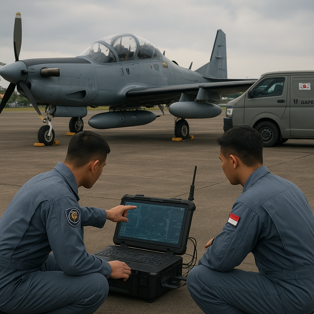 Keamanan Integrasi: TNI AU Uji Koneksi Data Link 16 dengan Pesawat A-29 Super Tucano dari Korea