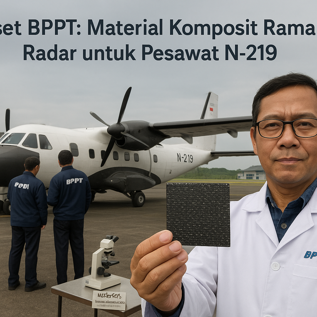 Riset BPPT: Material Komposit Ramah Radar untuk Pesawat N-219