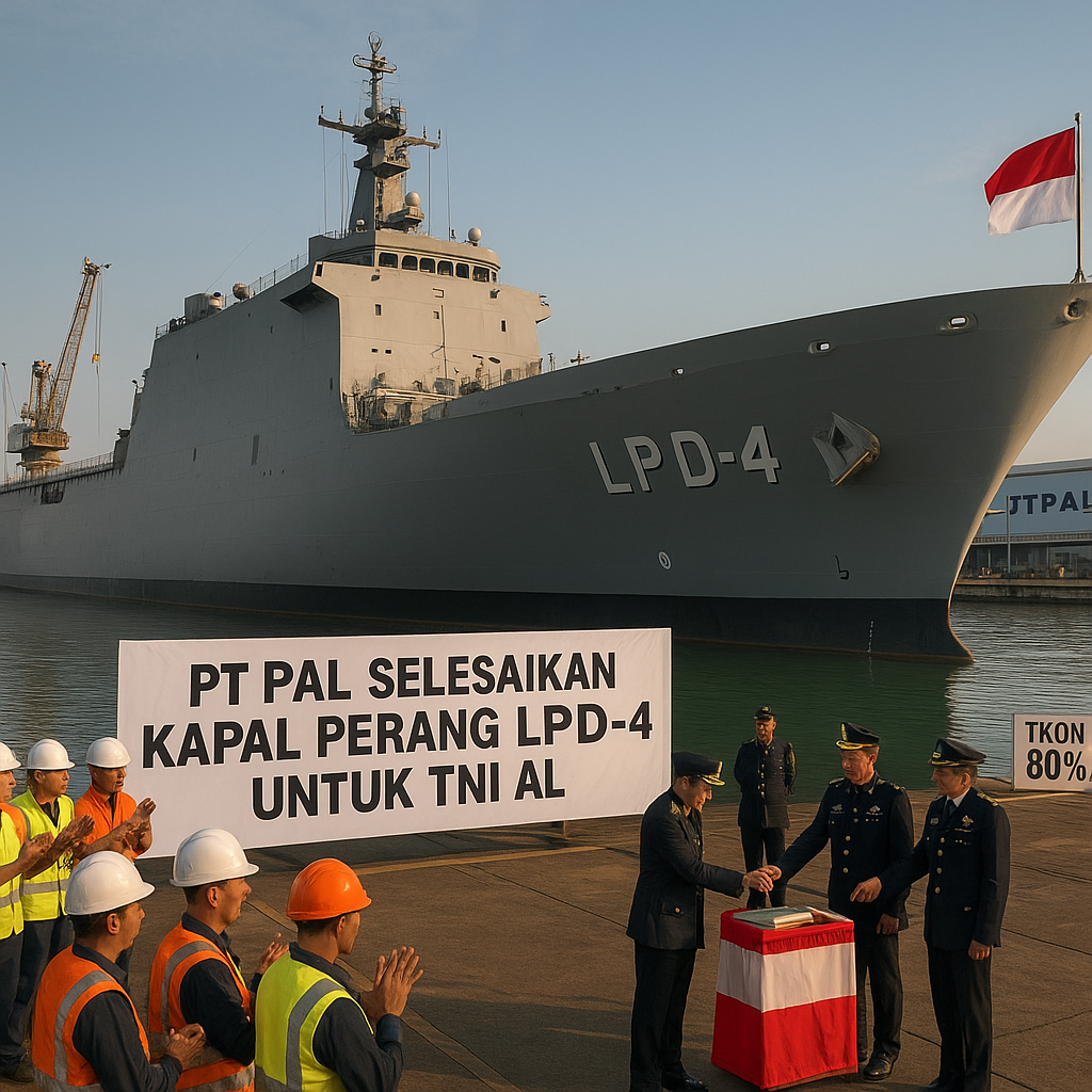 PT PAL Selesaikan Kapal Perang LPD 4 untuk TNI AL
