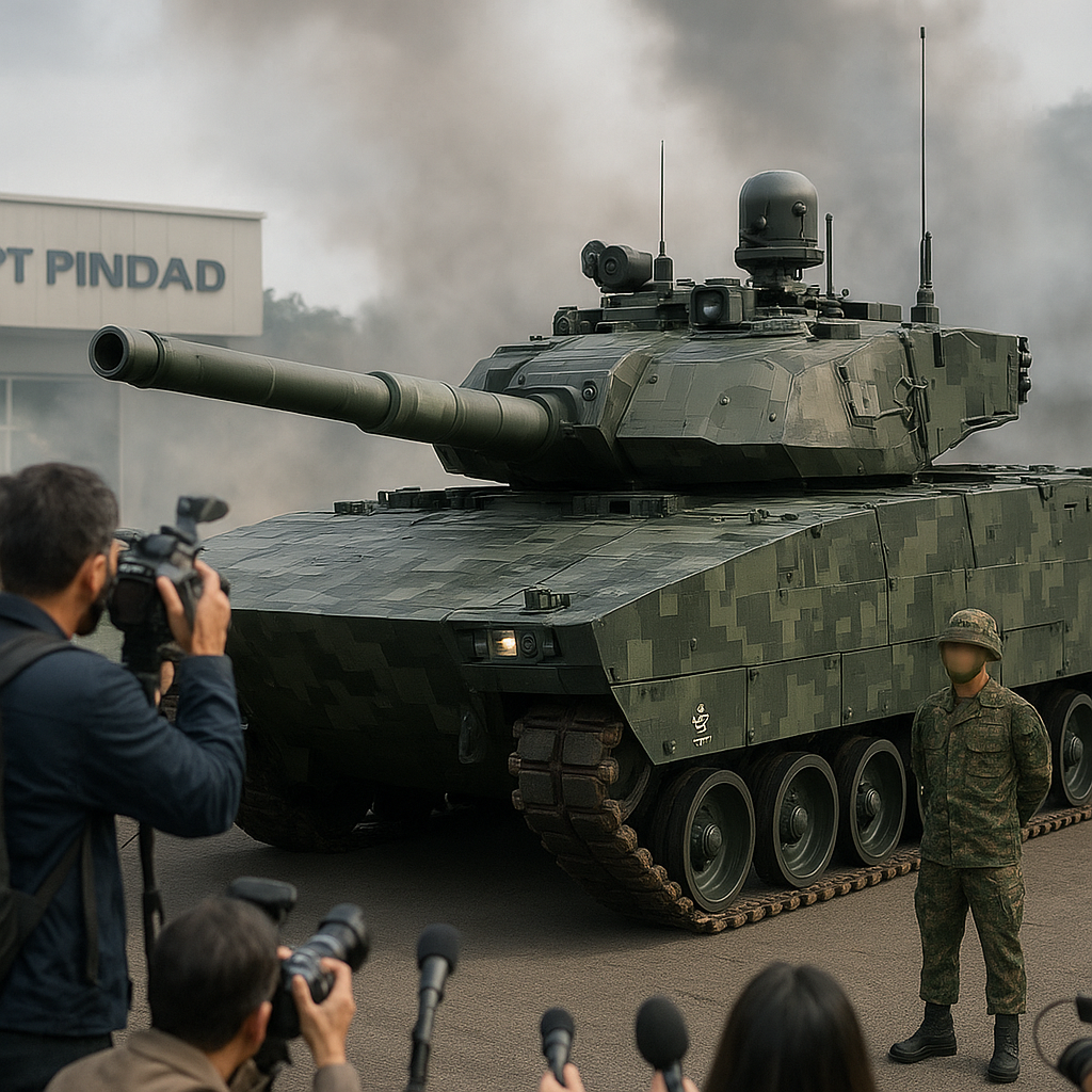 PT Pindad Resmi Luncurkan Tank Harimau Generasi II dengan Sistem Kendali AI Taktis