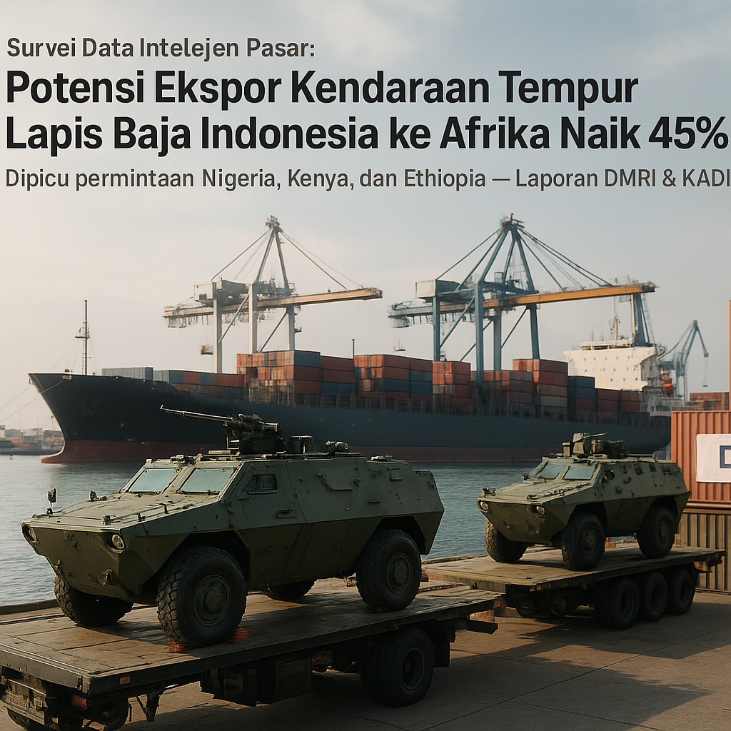 Survei Data Intelejen Pasar: Potensi Ekspor Kendaraan Tempur Lapis Baja Indonesia ke Afrika Naik 45%