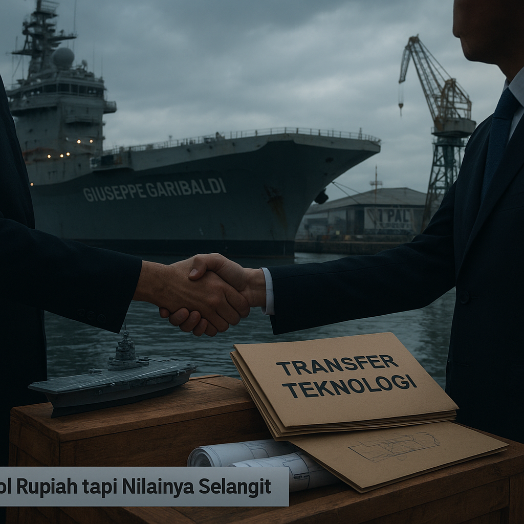 Hibah Nol Rupiah tapi Nilainya Selangit, Begini Cara Kemhan Peras Teknologi Italia Lewat Kapal Induk Garibaldi