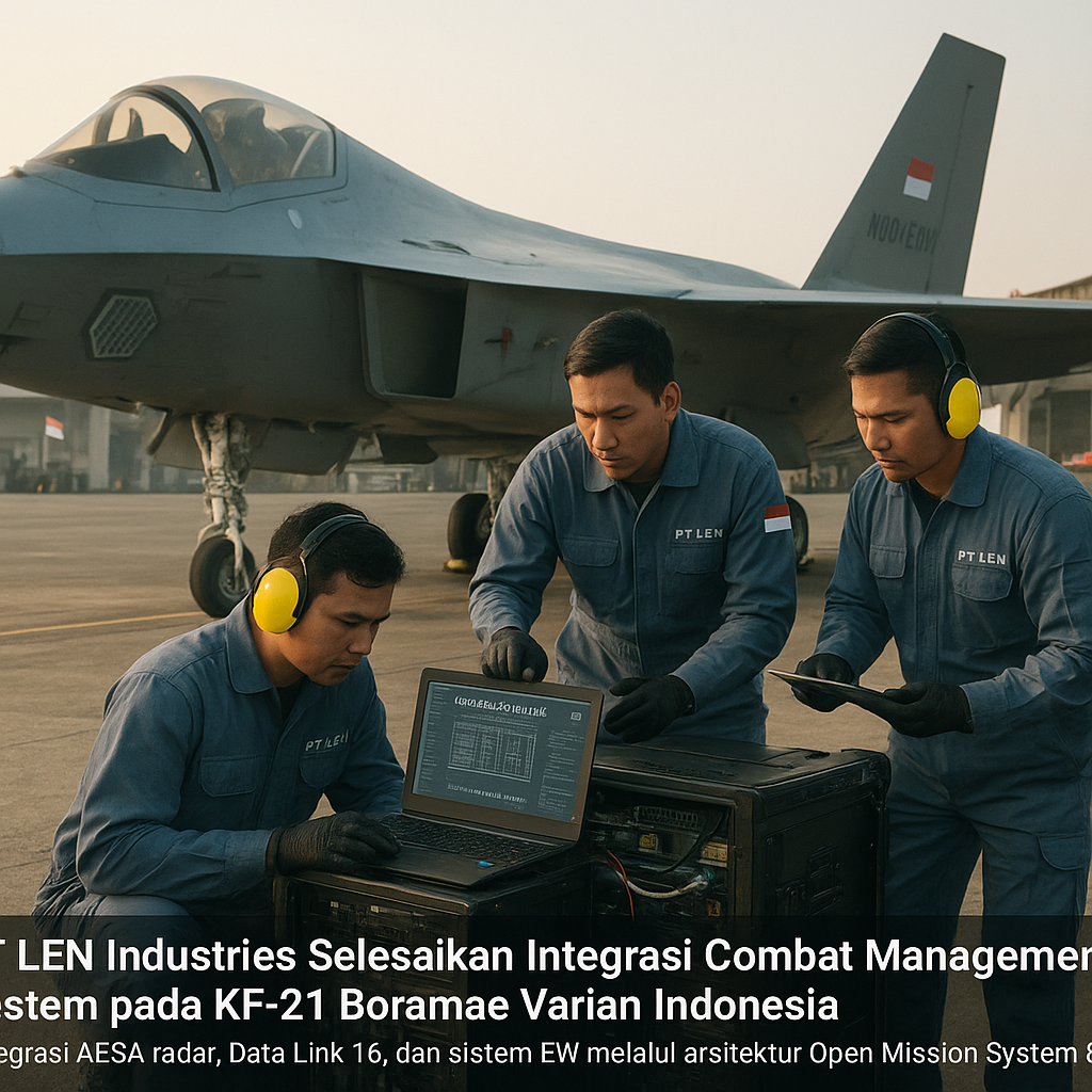 PT LEN Industries Selesaikan Integrasi Combat Management System pada KF-21 Boramae Varian Indonesia
