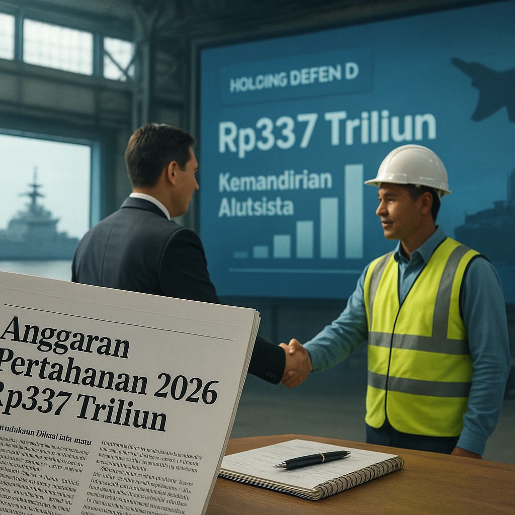 Anggaran Pertahanan 2026 Capai Rp337 Triliun, Pemerintah Diuji Bangun Kemandirian Industri Alutsista