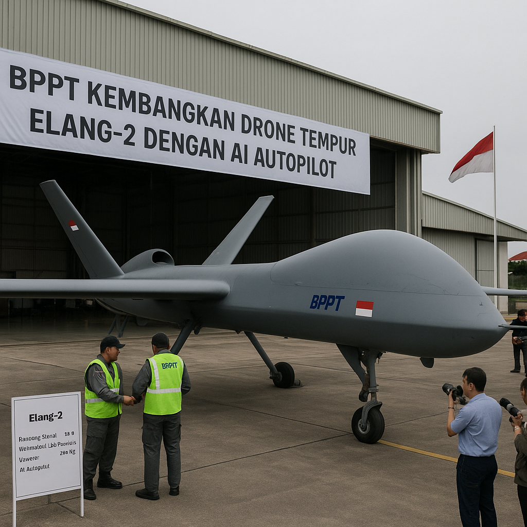 BPPT Kembangkan Drone Tempur Elang-2 dengan AI Autopilot