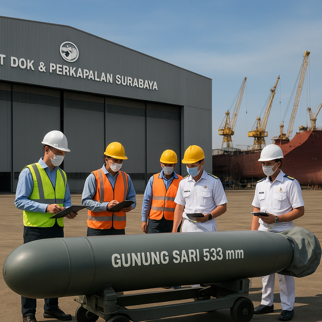 PT Dok & Perkapalan Surabaya Target Produksi Perdana Torpedo Ringan pada 2027