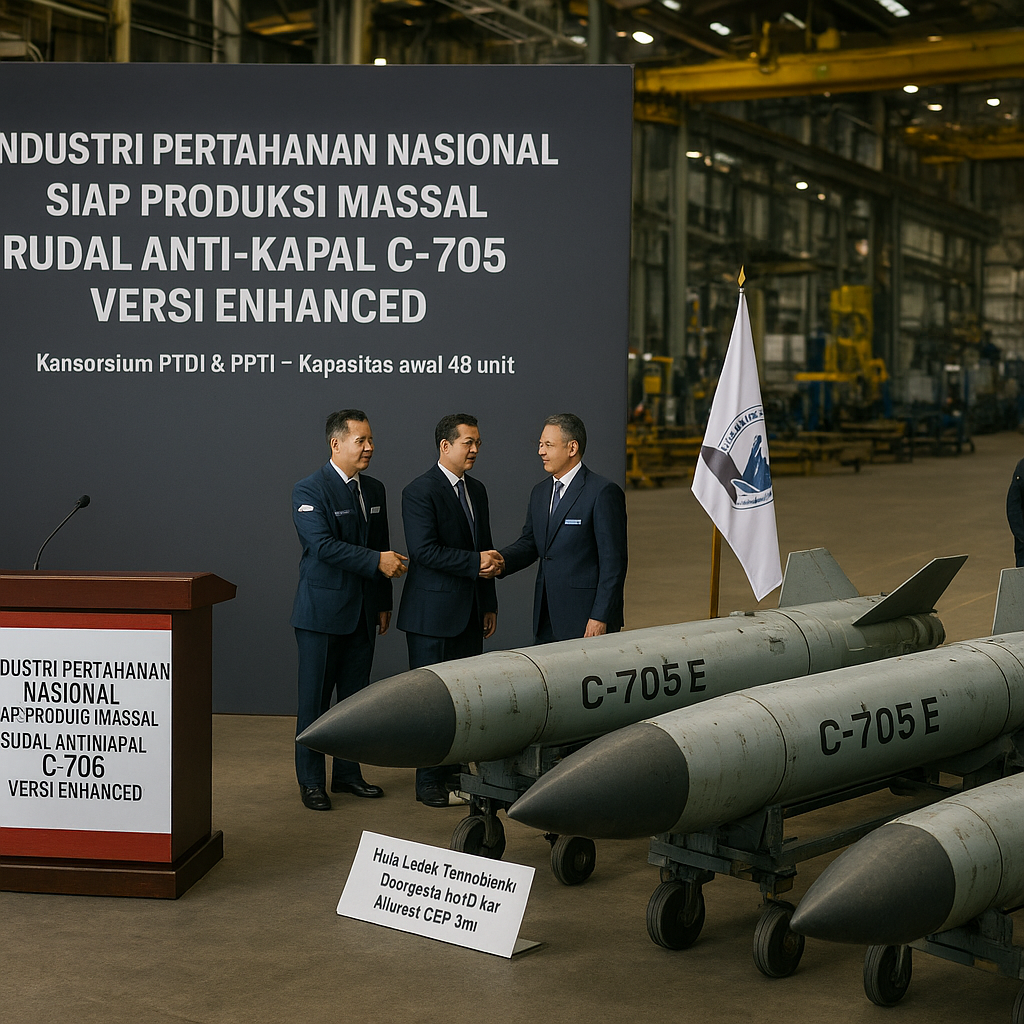 Industri Pertahanan Nasional Siap Produksi Massal Rudal Anti-Kapal C-705 Versi Enhanced dengan Hulu Ledak Termobarik