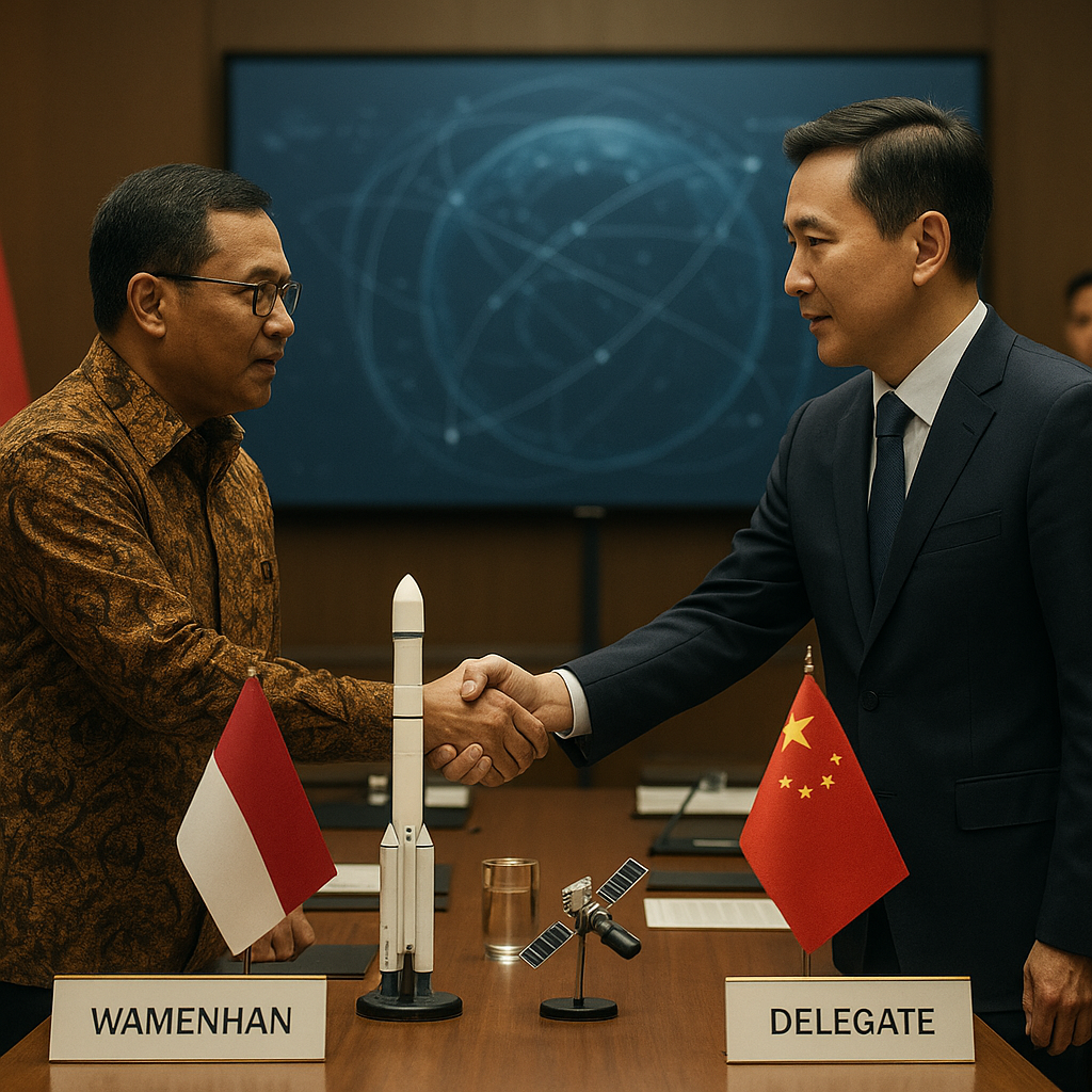 Ada Apa Wamenhan Bertemu Bos Roket dan Antariksa China, Apakah Indonesia Mau Bangun Sistem Pertahanan Luar Angkasa