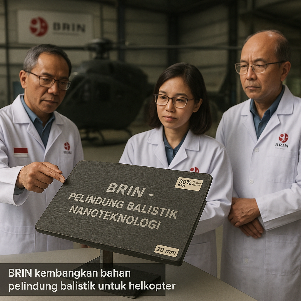 Lembaga Riset BRIN Kembangkan Bahan Pelindung Balistik Berbasis Nanoteknologi untuk Helikopter