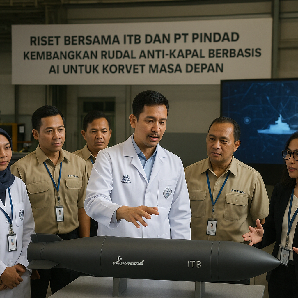 Riset Bersama ITB dan PT Pindad Kembangkan Rudal Anti-Kapal Berbasis AI untuk Korvet Masa Depan