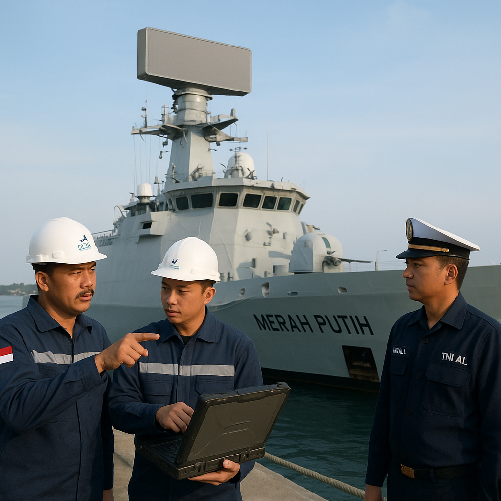 PT LEN Industri Integrasikan Sistem Radar Canggih dengan Kapal Perang PPA Class Merah Putih