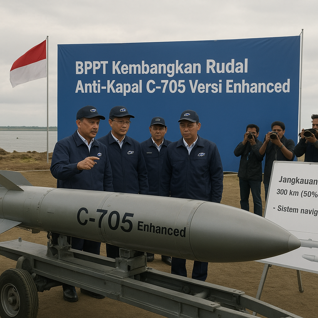 BPPT Kembangkan Rudal Anti-Kapal C-705 Versi Enhanced dengan Jangkauan 300 km