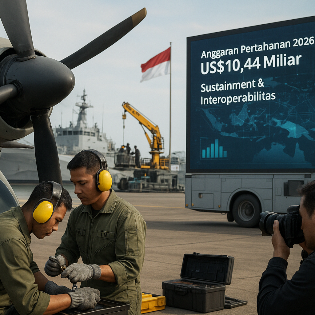 Analisis RSIS: Anggaran Pertahanan Indonesia US$10,44 Miliar pada 2026, Fokus pada Sustainment & Interoperabilitas