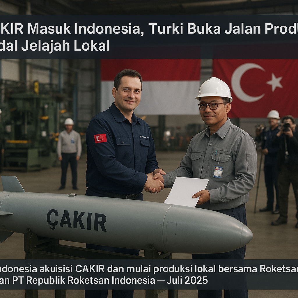 ÇAKIR Masuk Indonesia, Turki Buka Jalan Produksi Rudal Jelajah Lokal