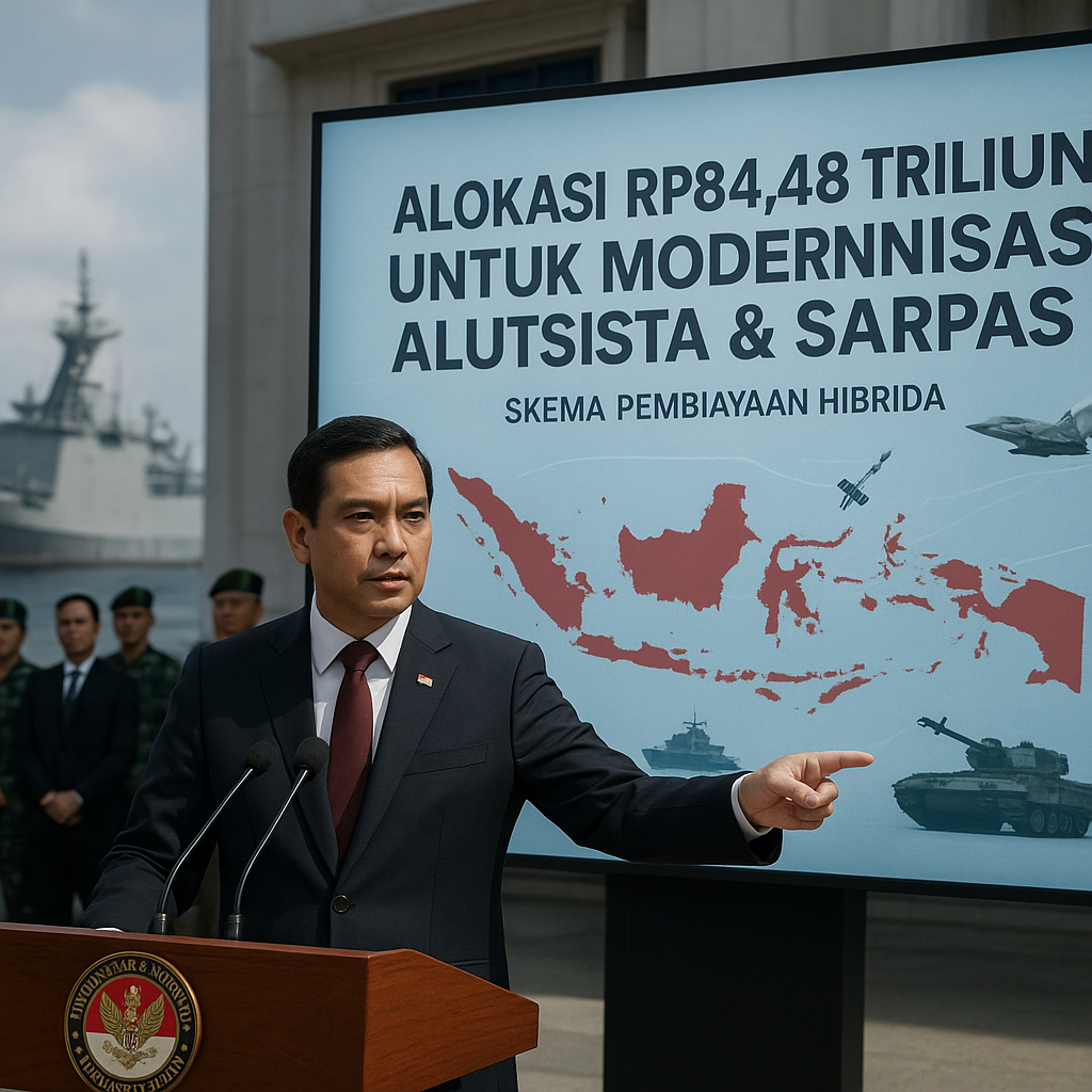 Alokasi Rp84,48 Triliun dari Anggaran Kemhan 2026 untuk Modernisasi Alutsista dan Sarpas
