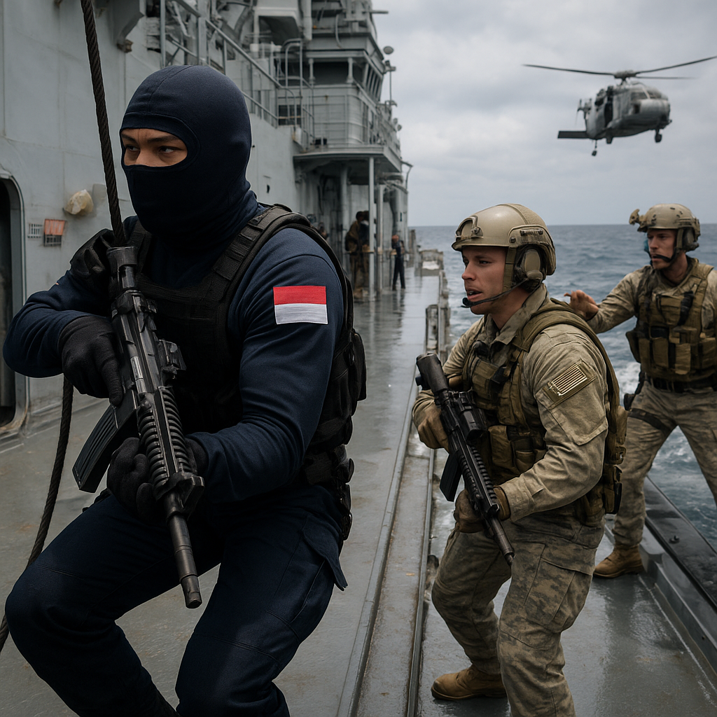 Super Garuda Shield 2026: Kopaska dan US Navy Asah Operasi Tempur di Kapal