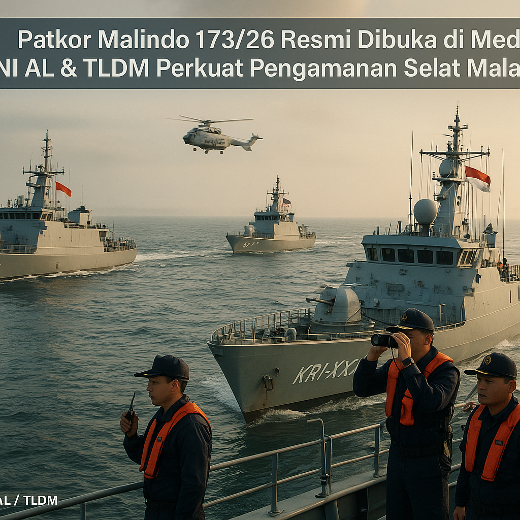 Patkor Malindo 173/26 Resmi Dibuka di Medan, TNI AL & TLDM Perkuat Pengamanan Selat Malaka