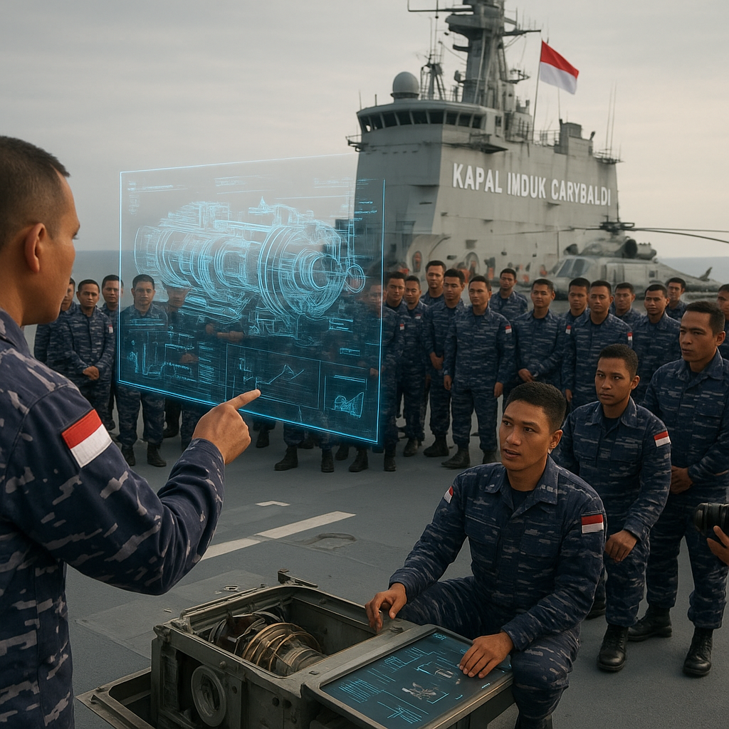 Evolusi Armada: 100 Personel TNI AL Jalani Transfer Teknologi Intensif di Kapal Induk Garibaldi Menuju Indonesia