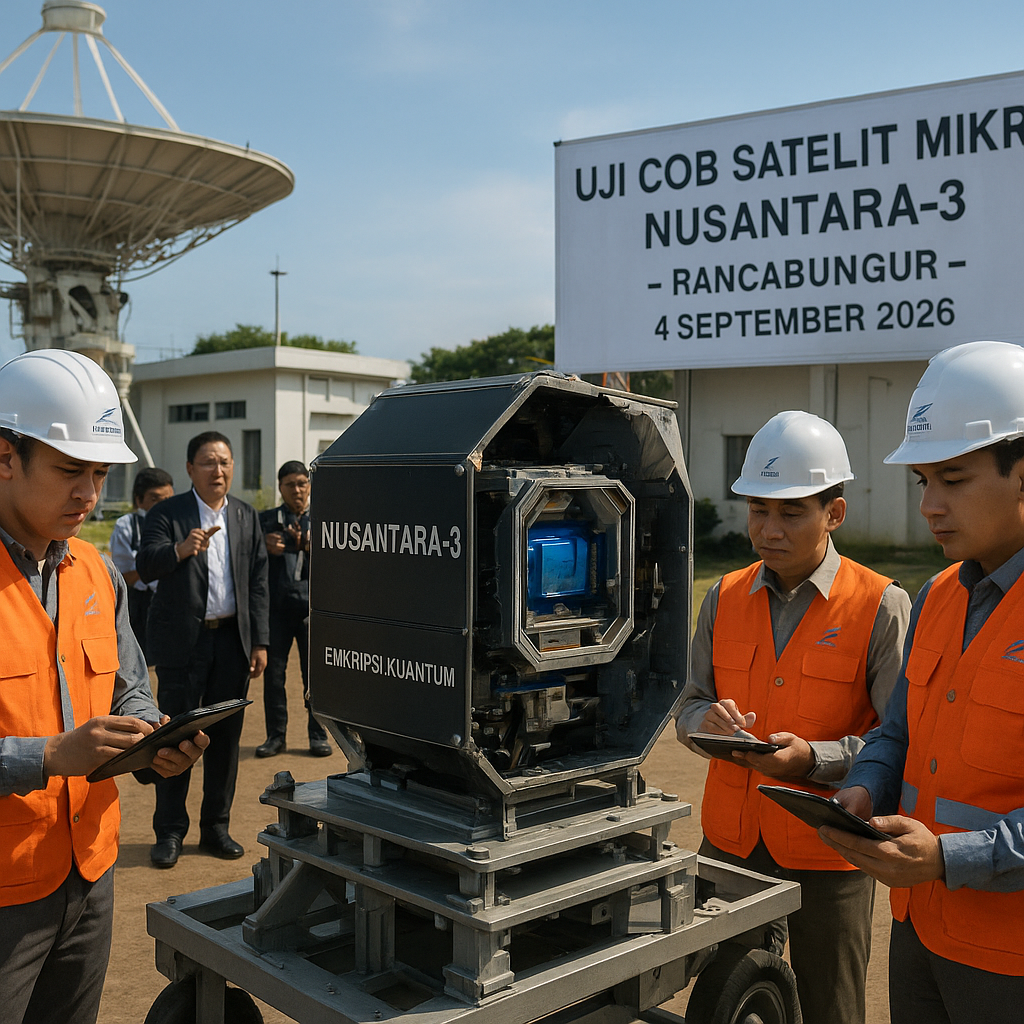 LAPAN Uji Coba Satelit Mikro Nusantara-3 untuk Komunikasi Militer Enkripsi Kuantum