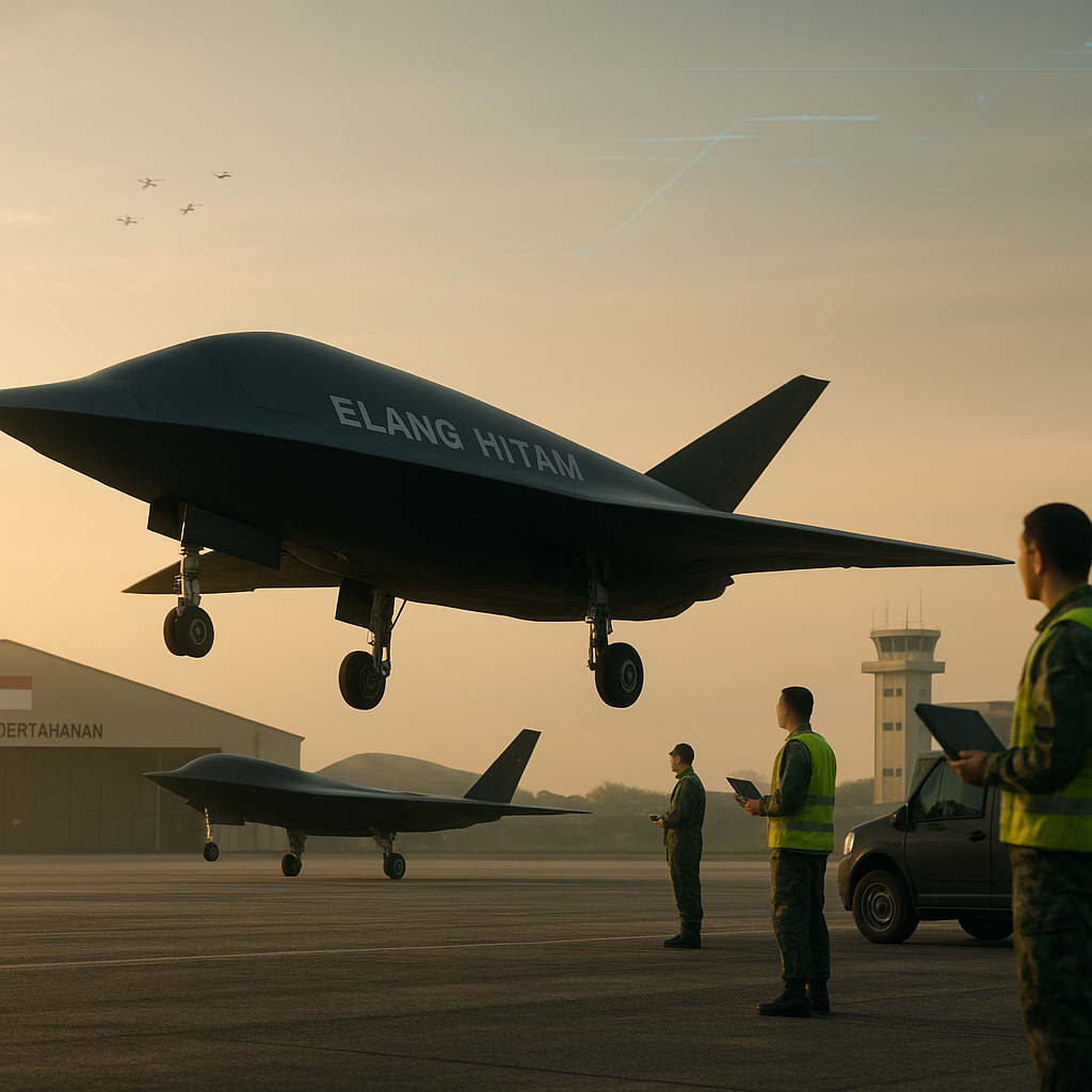 Pengembangan Drone Combat Elang Hitam Capai Fase Uji Terbang Otonom