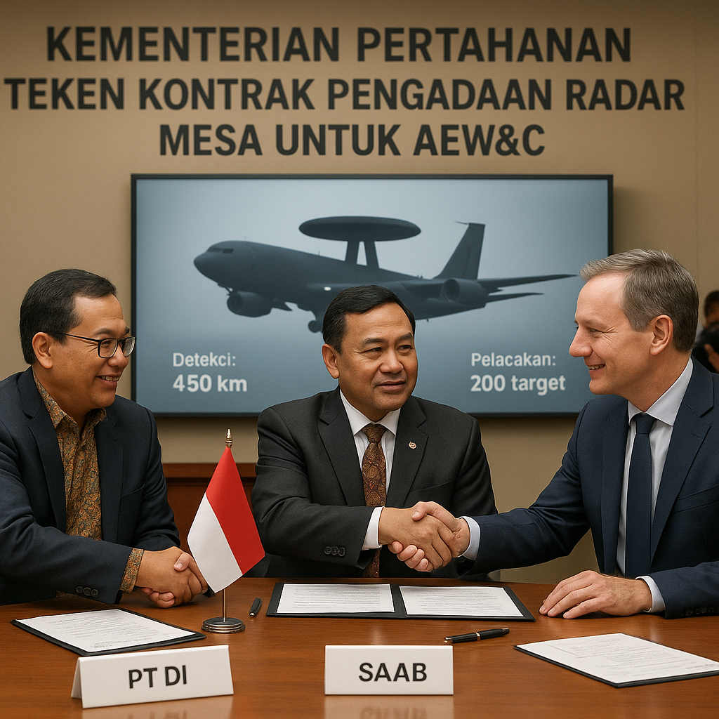 Kementerian Pertahanan Teken Kontrak Pengadaan Radar MESA untuk AEW&C