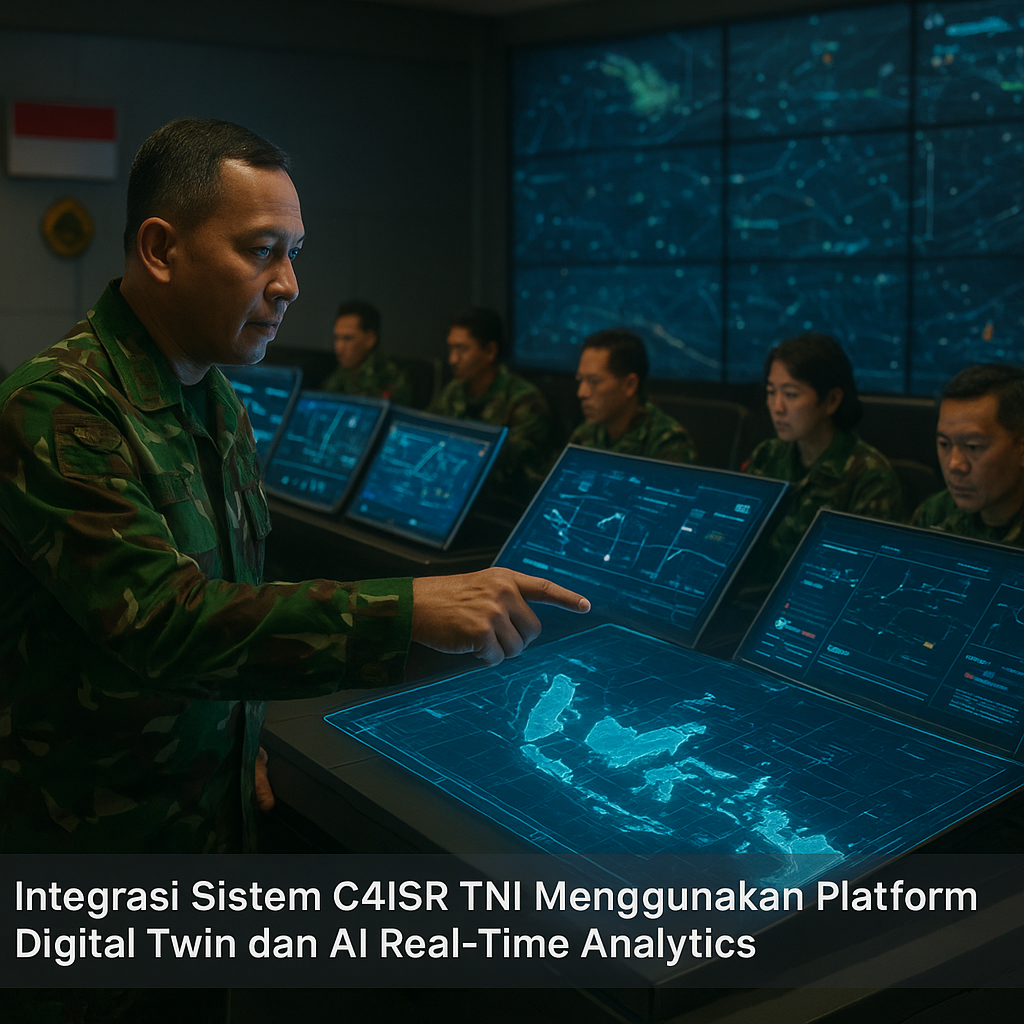 Integrasi Sistem C4ISR TNI Menggunakan Platform Digital Twin dan AI Real-Time Analytics