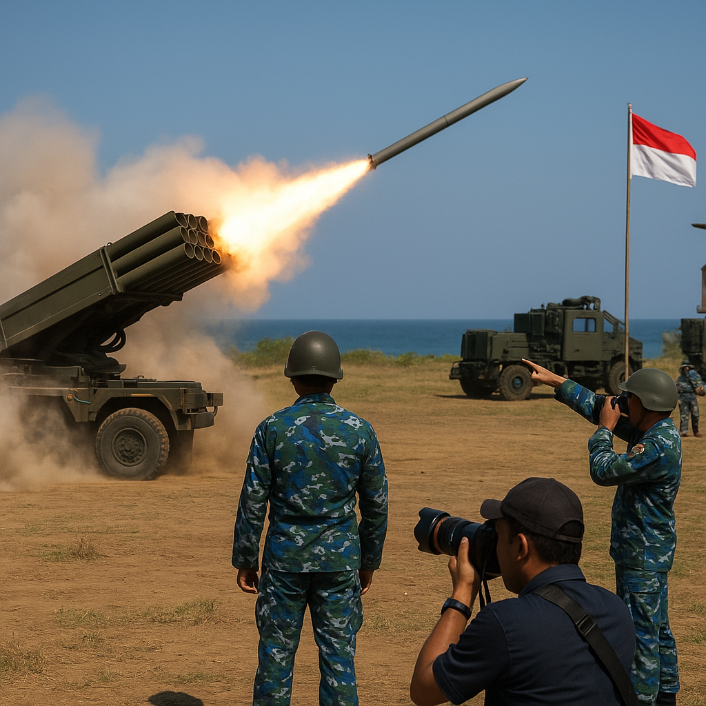 Uji Tembak MLRS Vampire pada SGS 2026 Validasi Kesiapan Artileri Marinir TNI AL