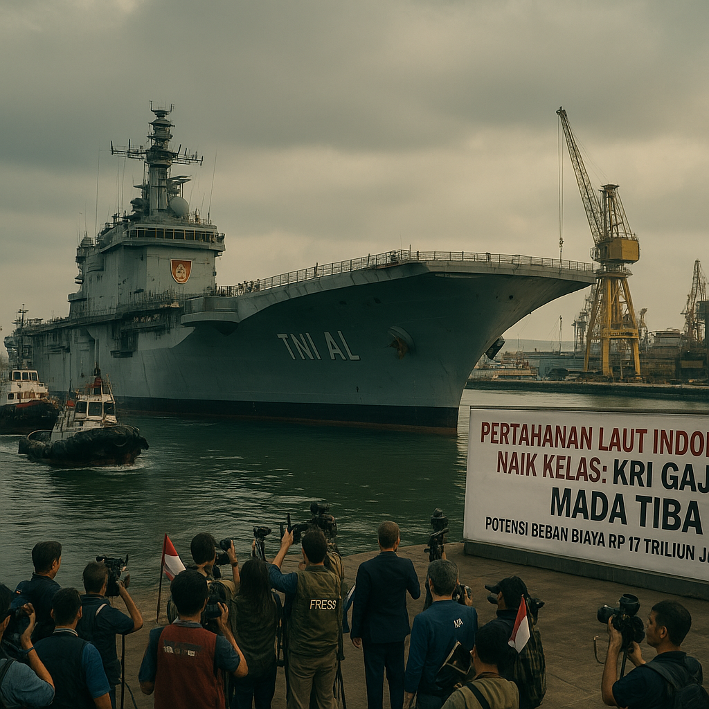Pertahanan Laut Indonesia Naik Kelas: KRI Gajah Mada Tiba, Potensi Beban Biaya Rp 17 Triliun Jadi Perhatian Utama