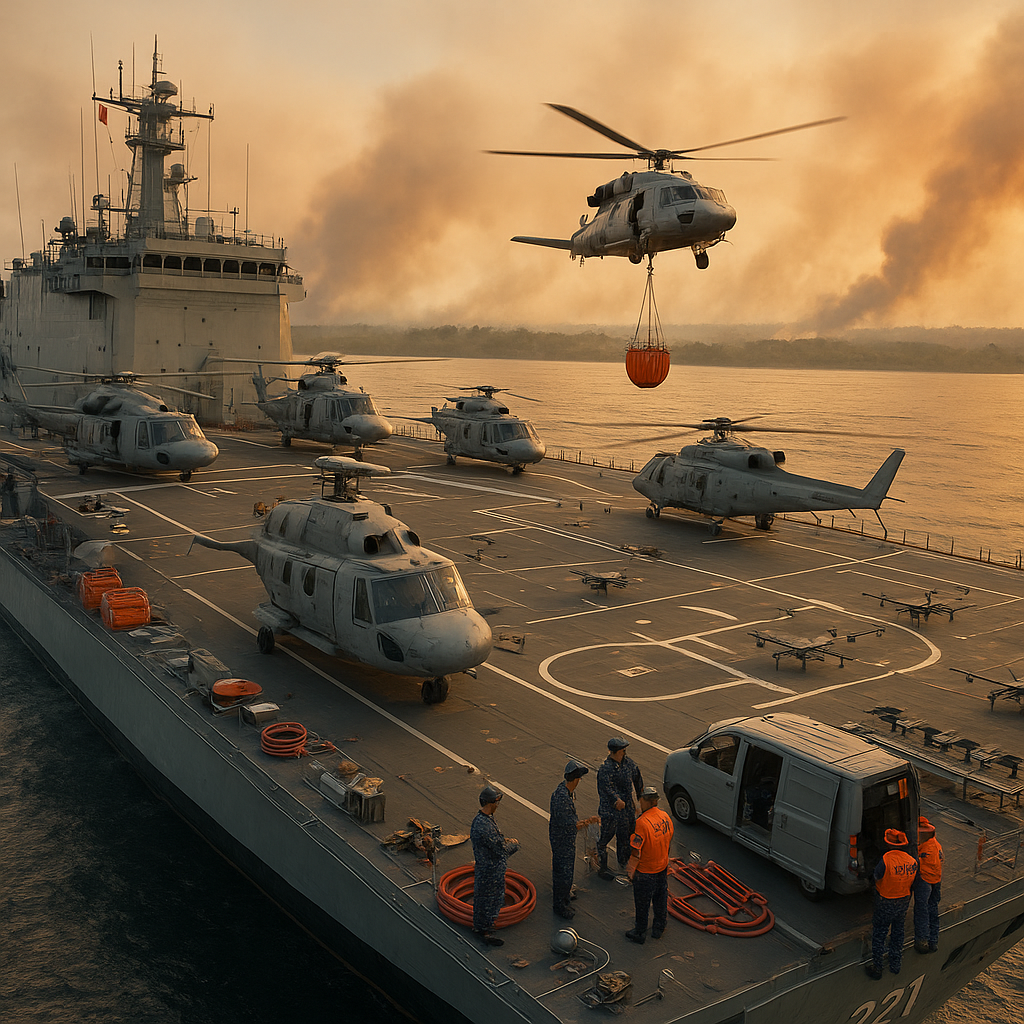 Modifikasi Dual-Use: KRI Gajah Mada Disiapkan Sebagai Kapal Induk Helikopter dan Drone untuk Respons Bencana dan Karhutla