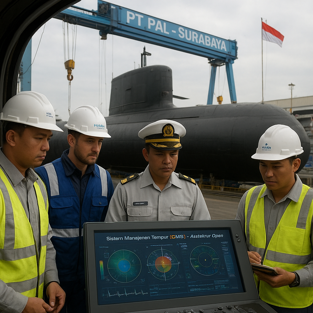 PT PAL Finalisasi Integrasi Combat Management System Kapal Selam Scorpene Evolved