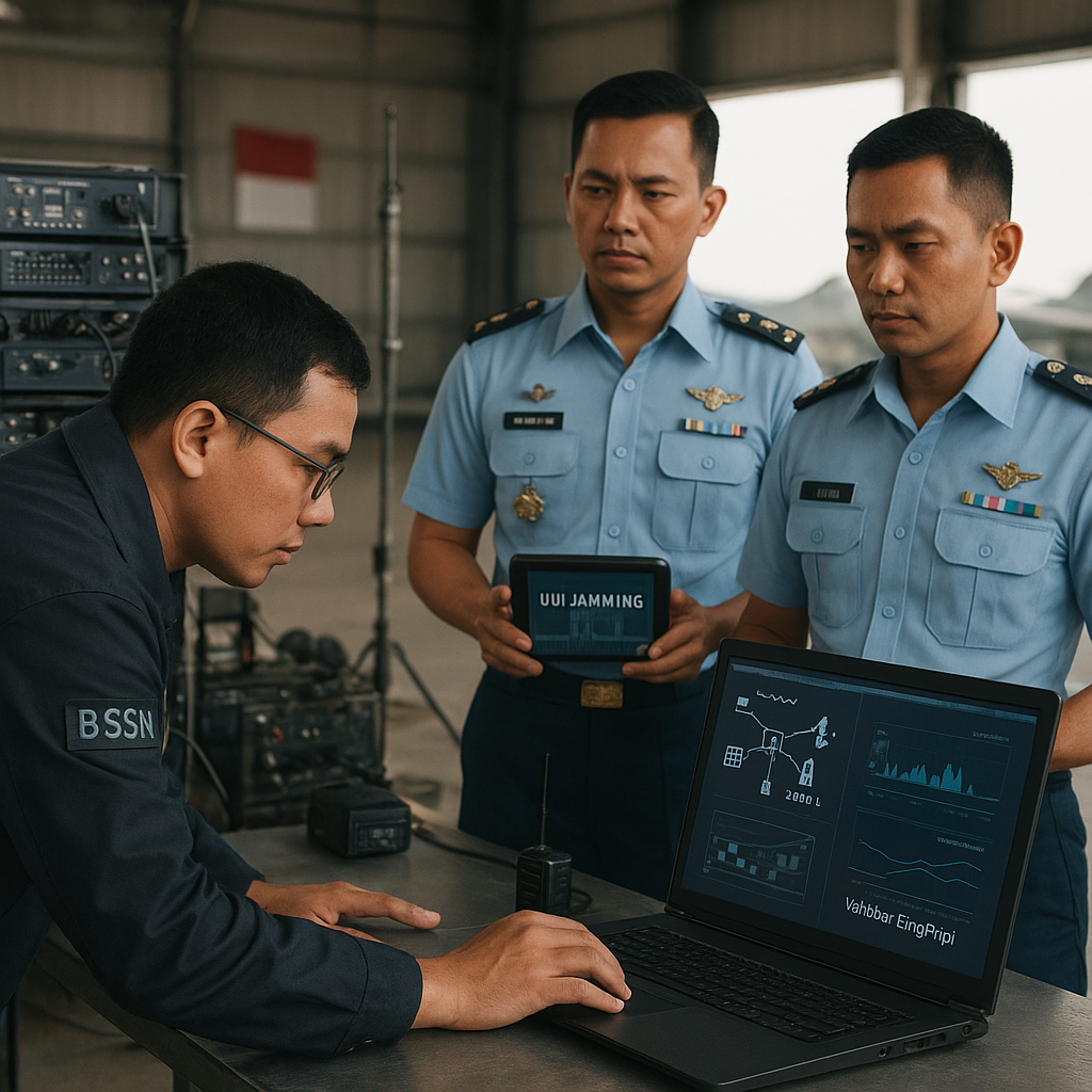 BSSN dan TNI AU Uji Sertifikasi Keamanan Siber Data Link Taktis Tempur