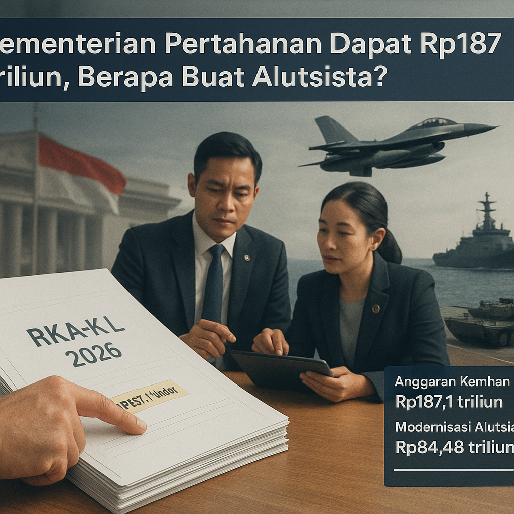 Kementerian Pertahanan Dapat Rp187 Triliun, Berapa Buat Alutsista?