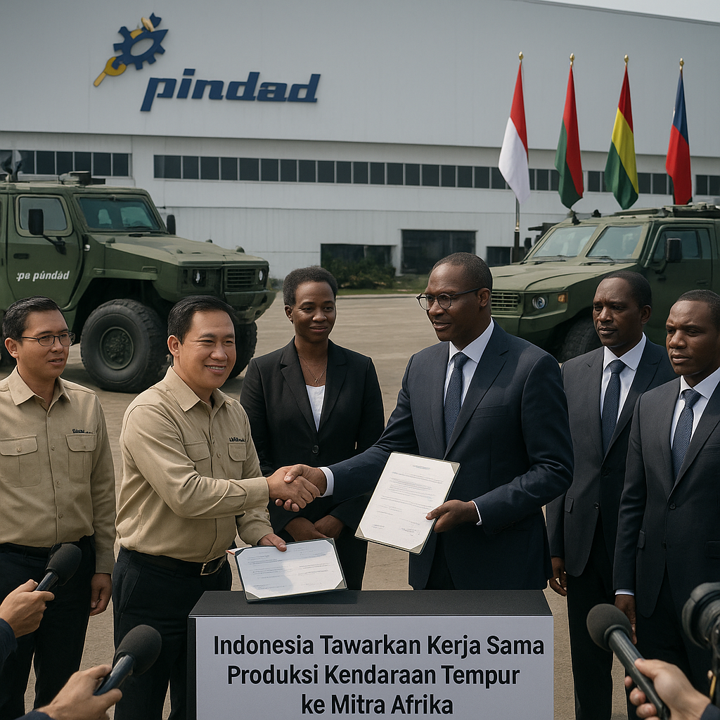 Indonesia Tawarkan Kerja Sama Produksi Kendaraan Tempur ke Mitra Afrika
