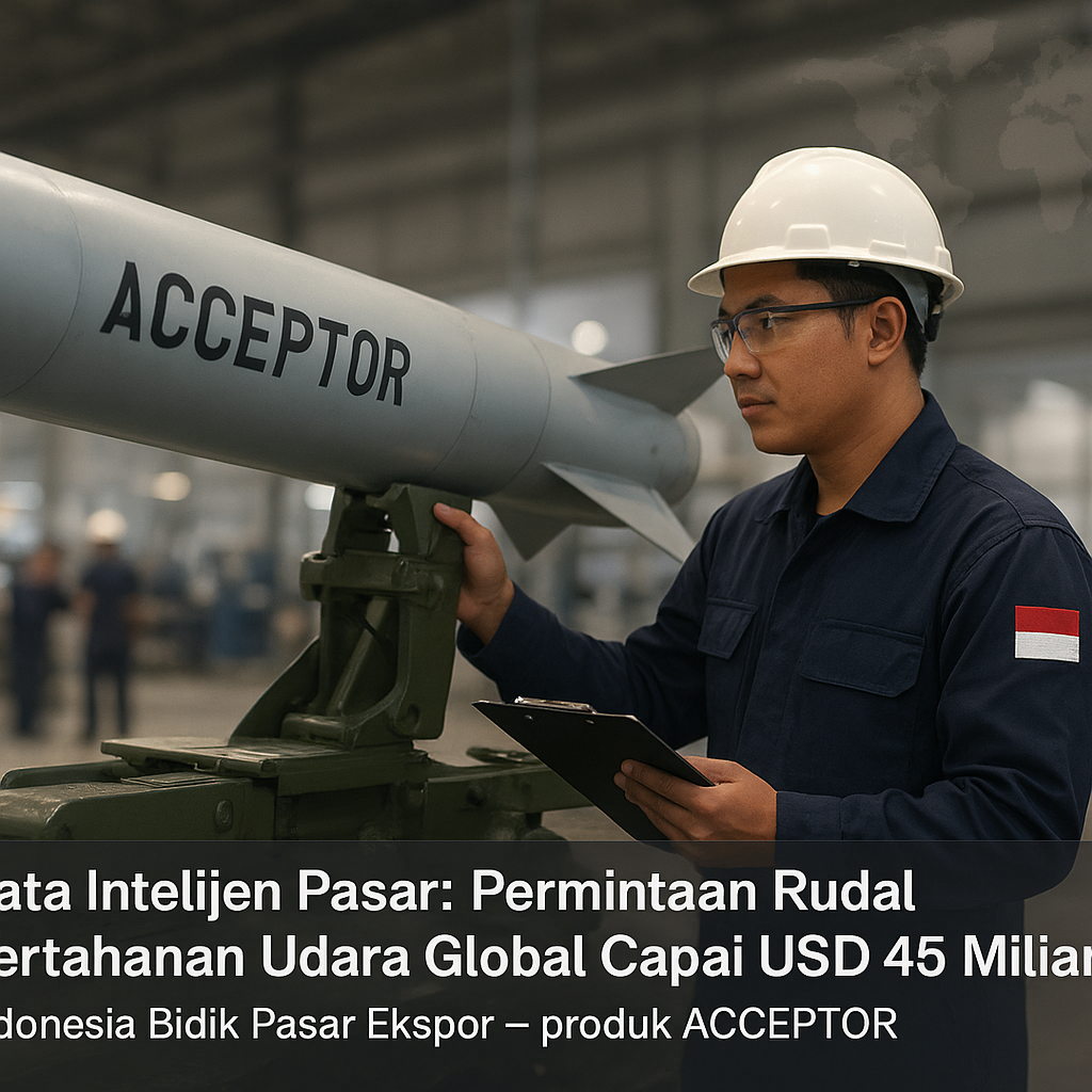 Data Intelijen Pasar: Permintaan Rudal Pertahanan Udara Global Capai USD 45 Miliar, Indonesia Bidik Pasar Ekspor