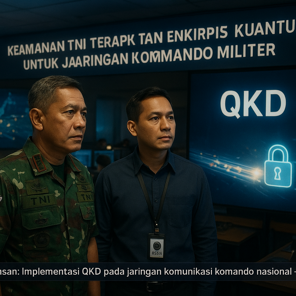 Keamanan Siber Sistem Senjata: BSSN dan TNI Terapkan Enkripsi Kuantum untuk Jaringan Komando Militer