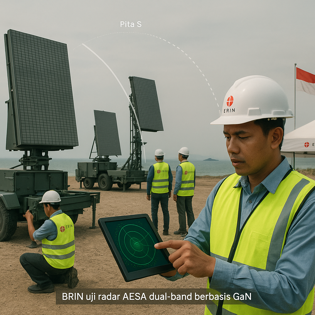 BRIN Kembangkan Radar AESA Dual Band untuk Sistem Pertahanan Udara Nasional
