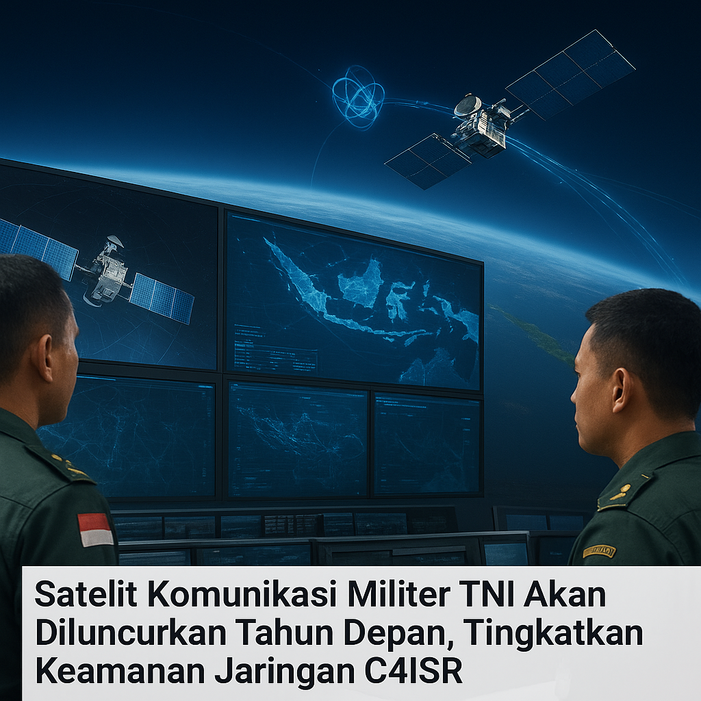 Satelit Komunikasi Militer TNI Akan Diluncurkan Tahun Depan, Tingkatkan Keamanan Jaringan C4ISR