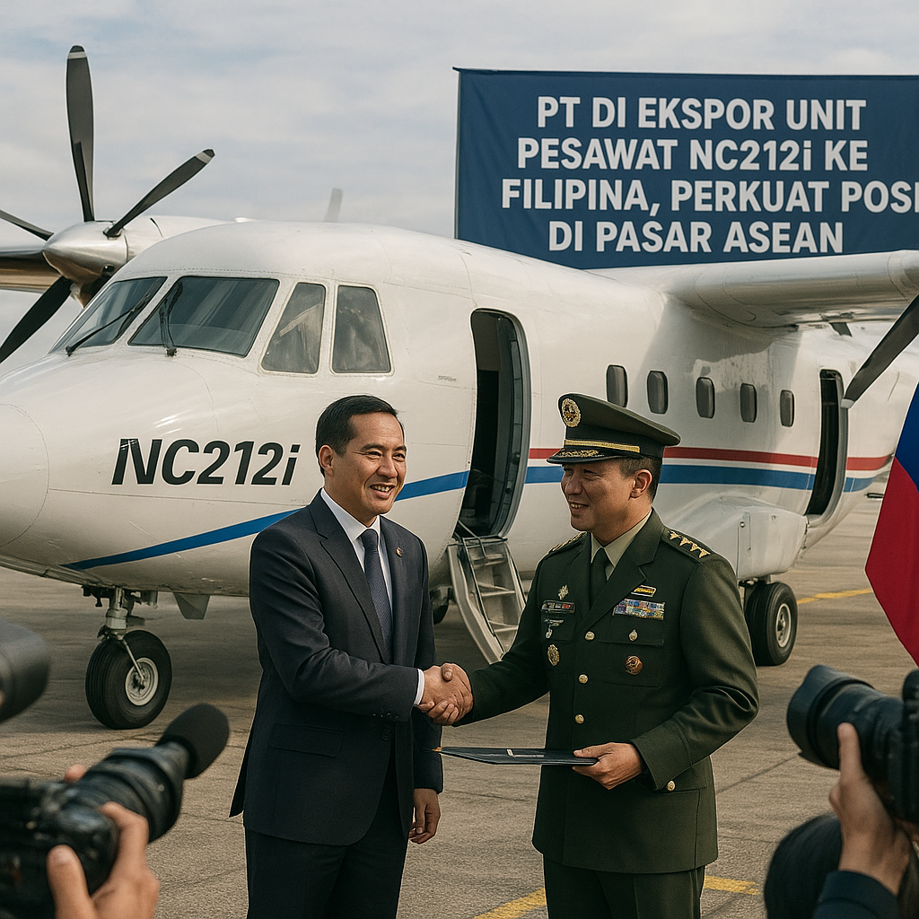 PT DI Ekspor Unit Pesawat NC212i ke Filipina, Perkuat Posisi di Pasar ASEAN
